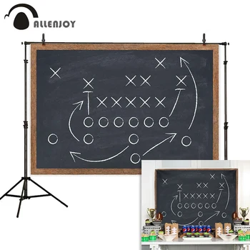 

Allenjoy American football photophone blackboard abstract birthday party baby communion new year photo background backdrop