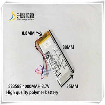 

3.7V 4000mAH 883588 ( polymer lithium ion / Li-ion battery ) for tablet pc power bank mp3 mp4 gps