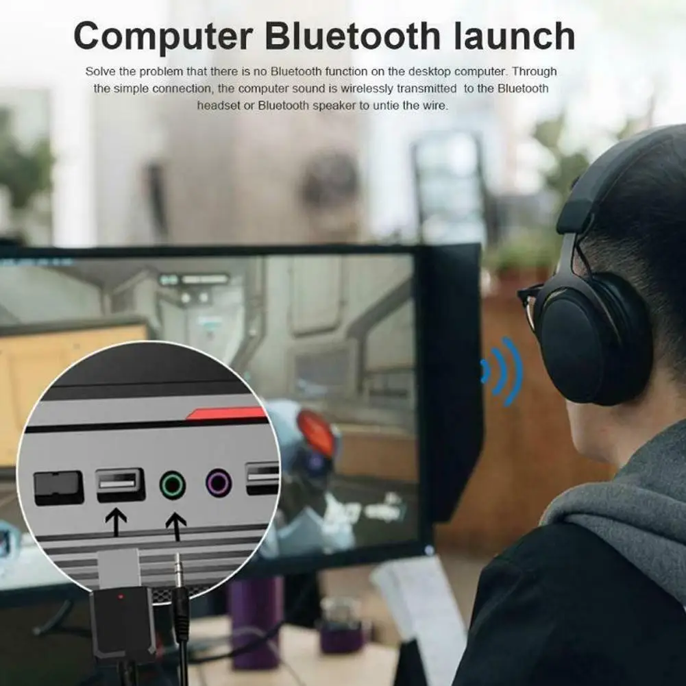 USB Bluetooth 5,0 передатчик приемник 3 в 1 адаптер EDR ключ 3,5 мм AUX для ТВ ПК наушники стерео автомобиля HIFI аудио