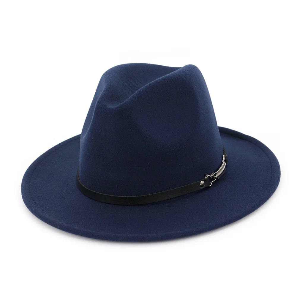Одноцветная шляпа с полями, шляпа для путешествий, шляпа-федора, джаз, Панама, шляпы для женщин и девушек 11