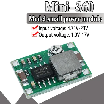 

RC Airplane Module Mini 360 DC Buck Converter Step Down Module DC DC low power module 4.75V-23V to 1V-17V Better than LM2596 2A