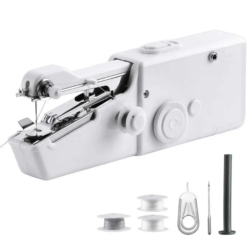 

MIni Handheld Sewing Machines Portable Cloth Fabric DIY Needlework Tool Sewing Tools Home Supplies
