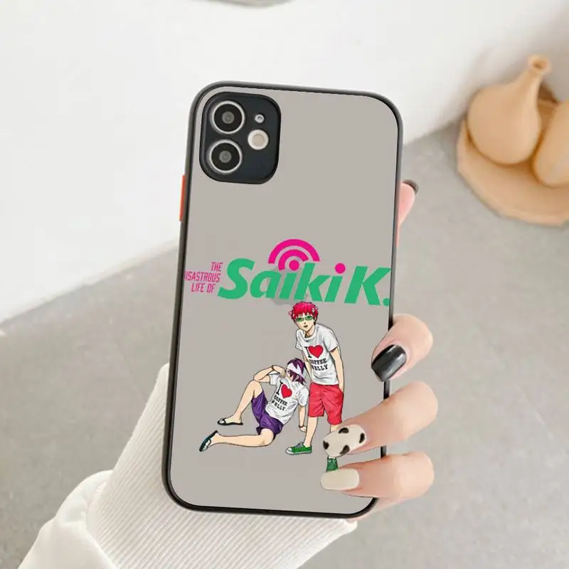 Japanese anime the disastrous life of saiki k Phone Case for iPhone 7 8 Plus X XR XS 11 12 pro MAX Translucent Matte Shockproof Japanese anime the disastrous life of saiki k Phone Case for iPhone 7 8 Plus X XR XS 11 12 pro MAX Translucent Matte Shockproof