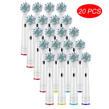 

20 PCS /Lot Cross Action Replacement Toothbrush Heads For Braun Oral B Soft Bristle,Vitality Dual Clean/Professional Care EB50-P