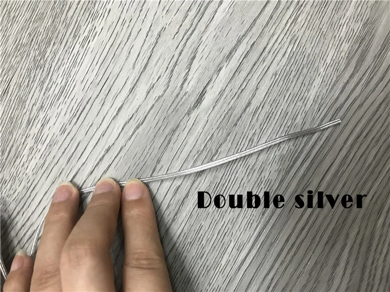 100Meters 26AWG 2468 UL2468 PVC Tinned Bare Copper Cord Gold Silver ROHS Audio Cable Speaker Cable Transparent line (2)