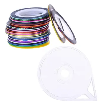 

1 Set Nail Art String Sticker Manicure Art Line Decals Multicolor Manicure String Sticker for Women Salon