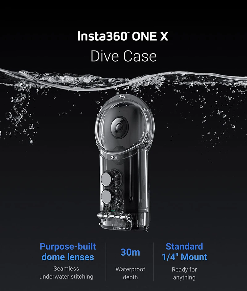 Insta360 ONE X Venture чехол или чехол для дайвинга защитный чехол для Insta 360 ONE X Action camera водонепроницаемый чехол для дайвинга 30 м 5 м