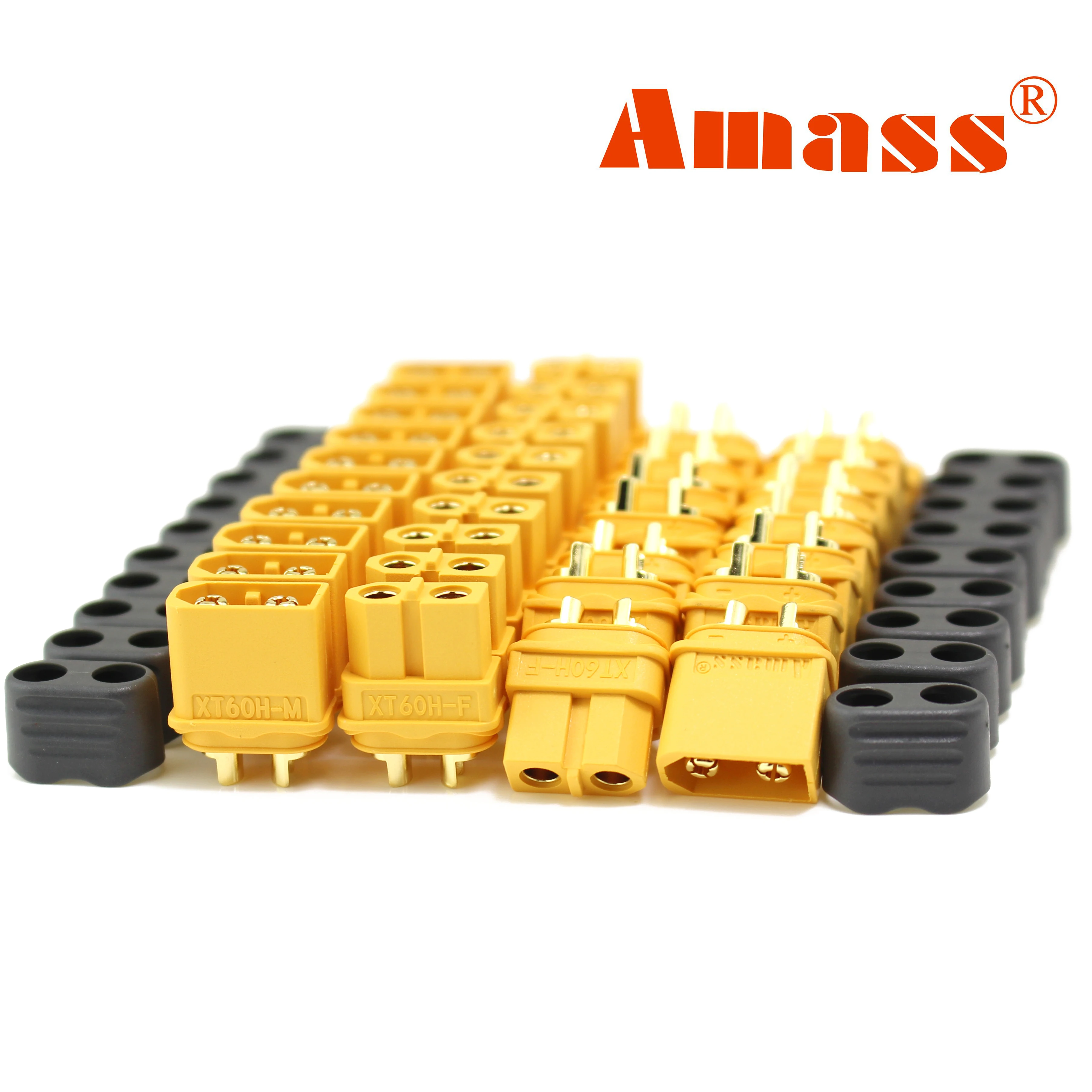 Amass 10 пар XT60 XT60HBullet Разъемы штекер разъем питания RC LV Lipo батарея двигатель 3D