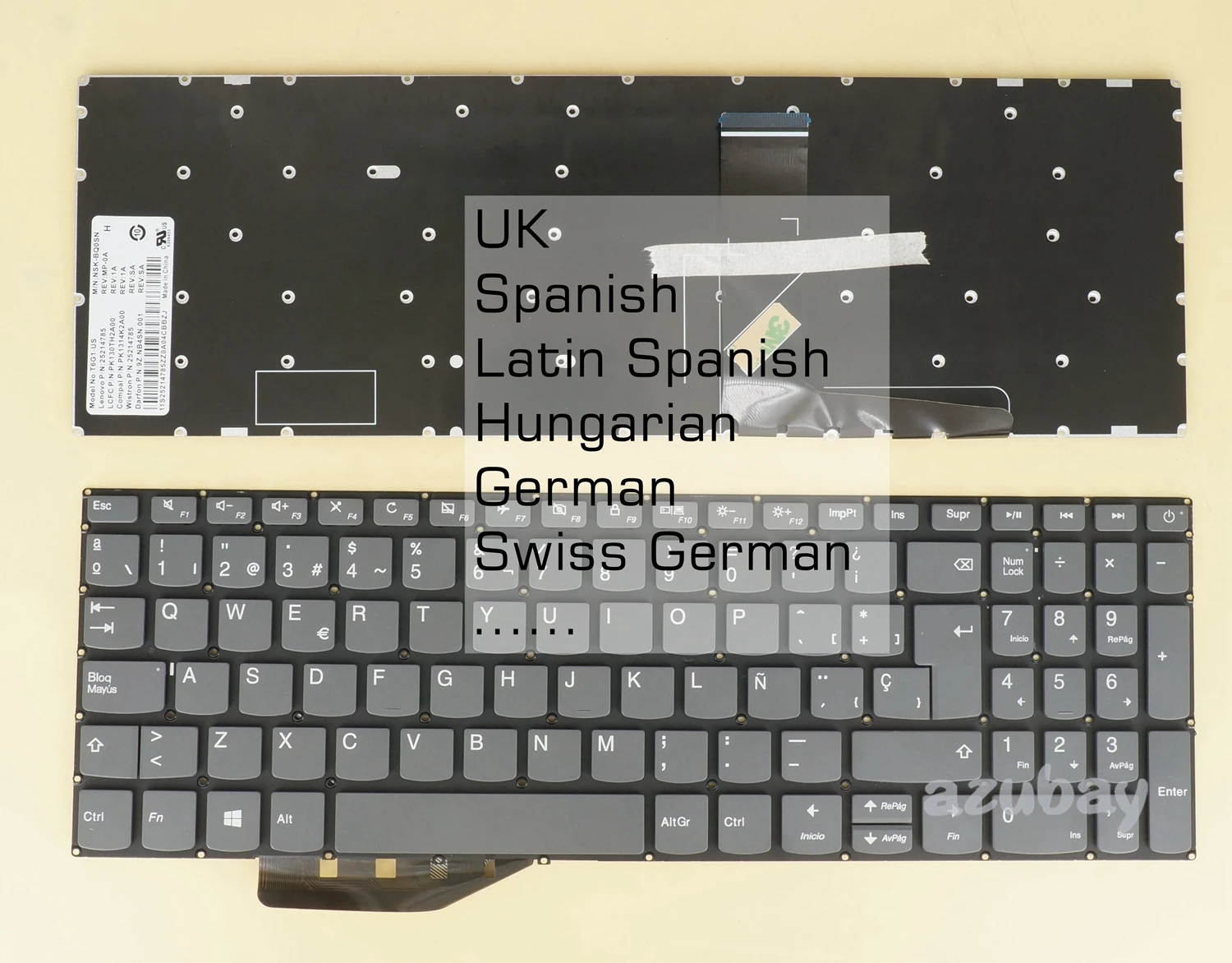 Teclado do Reino Unido para Lenovo Lcm16h6 Sn20m63188 Sn20m63145 Sn20m63115 Sn20m63112 Sn20m62994 Pc5cp Pk1314f1a10 Pk1314f1a21 sw de hu