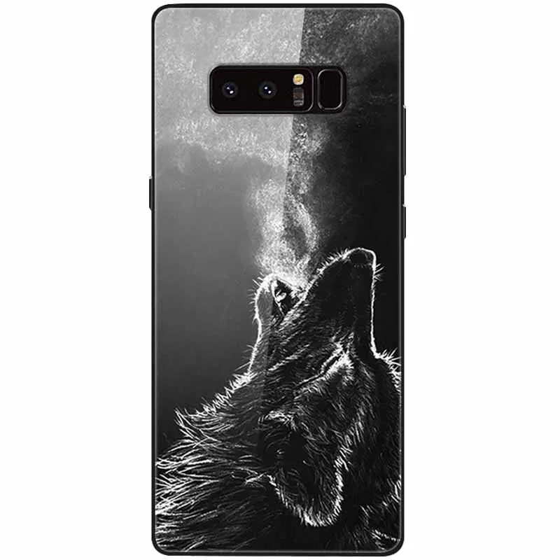 cute phone cases for samsung  Tempered Glass Cover For Samsung Note 8 Case Note9 Hard Protective Funda For Samsung Galaxy Note 10 Plus 9 Cases Luxury Bumper kawaii phone case samsung Cases For Samsung