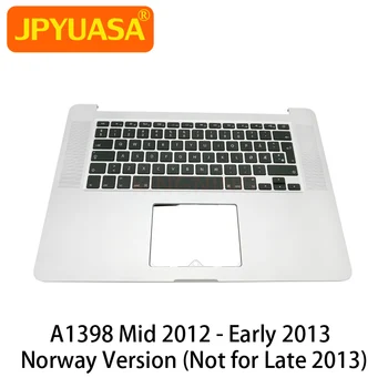 

New Original Norway Keyboard With Palmrest Top Case Topcase For Macbook Pro Retina 15" A1398 Mid 2012