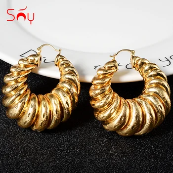 

Sunny Jewelry Fashion Jewelry 2020 New Design Hoop Earrings For Women High Quality Big Round For Wedding Jewelry Gifts Findings