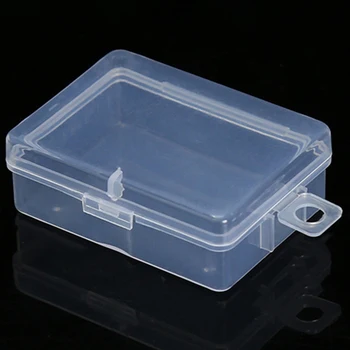 

1Pcs Plastic Storage Box Portable Clear Jewelry Organizer Case Container Tools