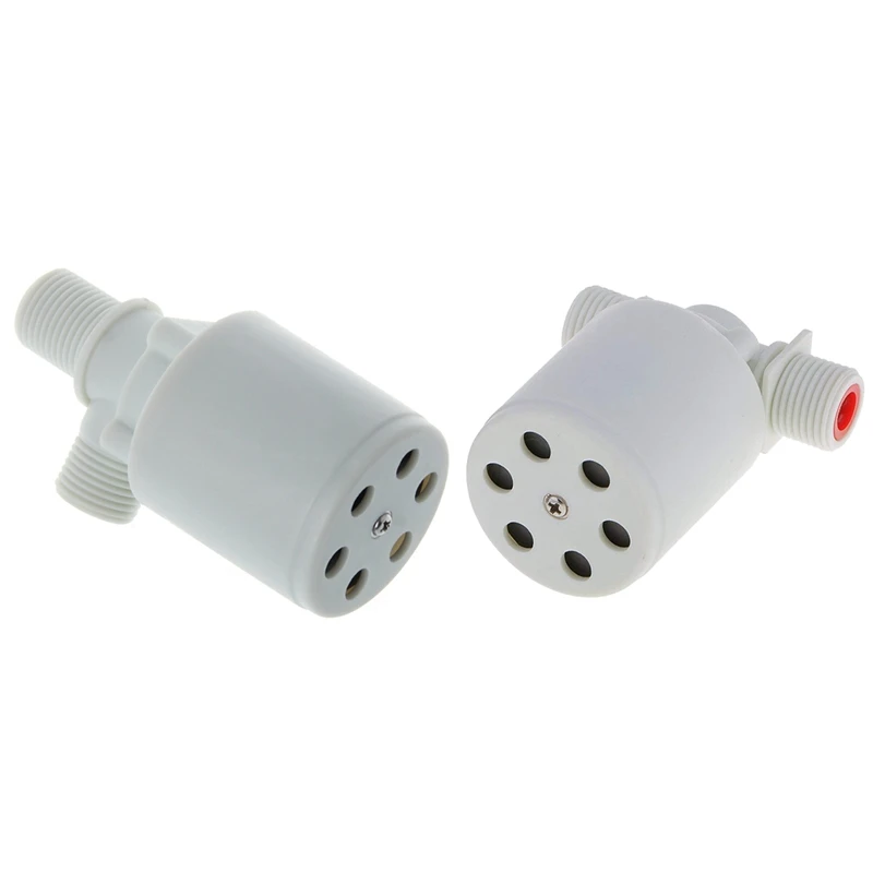 

2 Pcs 1/2 Inch Floating Ball Valve Water Level Control Valve Water Tank Water Tower Pool Solar Automatic Water Level Controller,