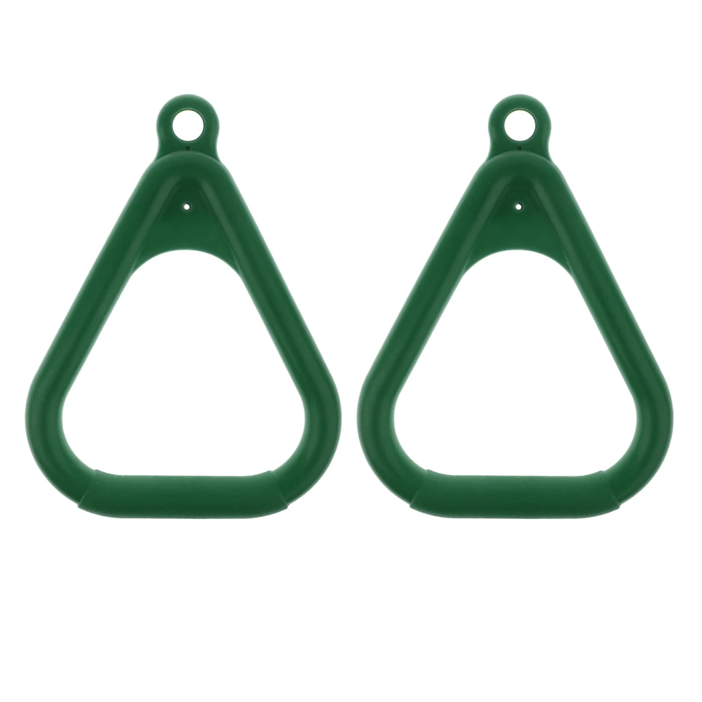 2pcs Swing Set Replacement Rings Trapeze Handles Parts, Kids Swingset