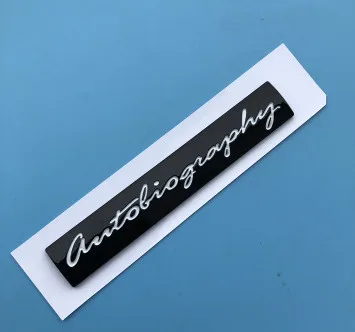 BLACK white letters 5X 3D ABS автобиография автомобиля стикер эмблема авто значок наклейка для Land Rover Ranger Rover Sport freelander Evoque Supercharged - Название цвета: BLACK white letters