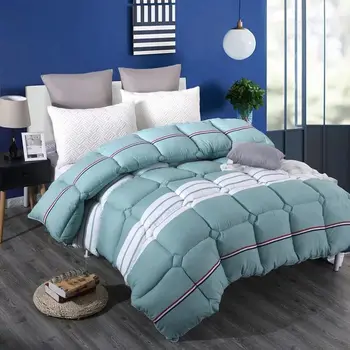 

Winter Thick warm quilts bedding comforter adults bedroom printed patchwork soft comfortable duvet with filling quilted blanket