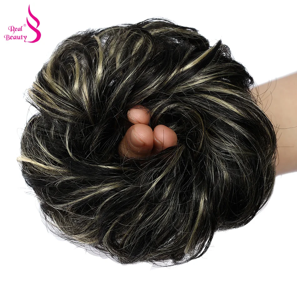 Chignon com Banda Rabo de Cavalo Real Beleza Macio Brasileiro Remy Cabelo Humano Despenteado Bun Bagunçado Updo Chignon 20 Grama 5 High Quality Apliques e perucas