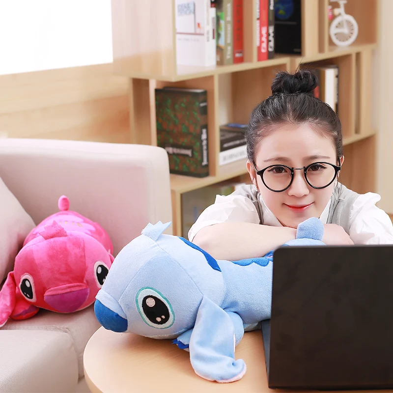 Новая Kawaii стежка подушка для папы игрушки Аниме Лило и стежка Мягкие чучело куклы Стич плюшевые дети подарок на день рождения