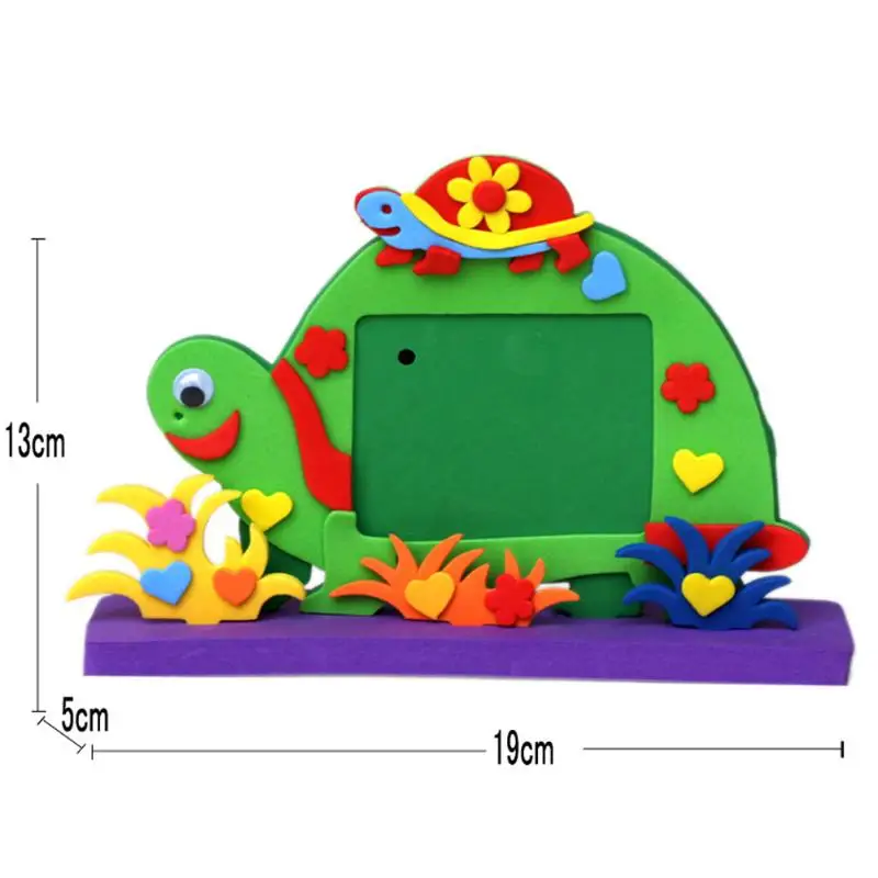 Ручная работа EVA Foam мультяшная фоторамка для детей Детские DIY 3D наклейки фото блок рамы игрушка паста Рамка Подарки для рукоделия 1 X набор для рукоделия