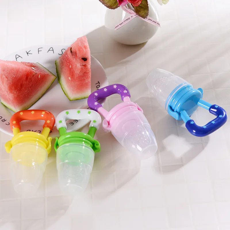 1PC Baby Teether Fruit and Vegetable Fun Silicone Complementary Food Bite Happy Bag Feeding Tableware | Мать и ребенок
