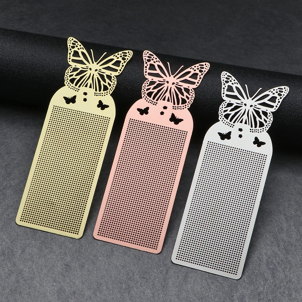 

Cute Butterfly Owl DIY Craft Cross Stitch Bookmark Metal Silver Golden Needlework Embroidery Crafts Counted Cross-Stitching Kit