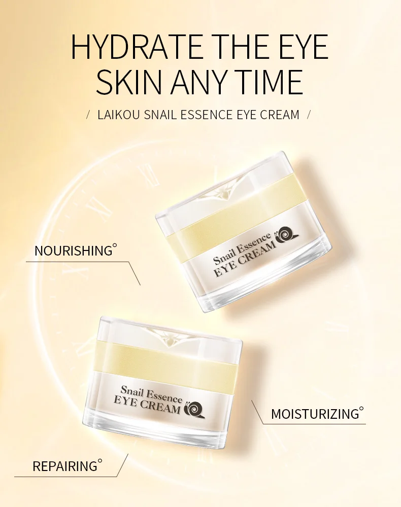 Snail Anti Aging Eye Cream Essence Deep Hydrating Against PuffinessFade Fine Lines Dark Circle Eye Bags Nourishing Eye Skin Care