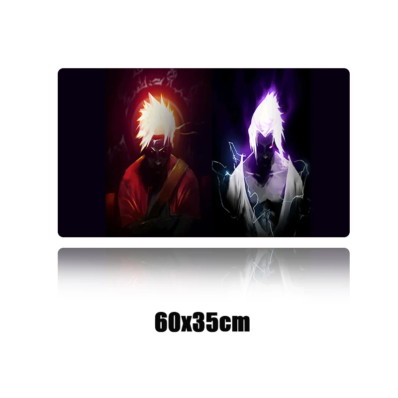  Large Domineering Naruto Anime Mouse Pad Cool Gamer Gaming MousePad Rubber Washable Locking Edge Ke