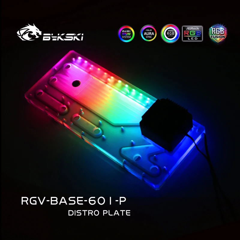 Bykski RGV BASE 601 водная доска для Zerozone Silent Base чехол Intel CPU водный блок и один графический