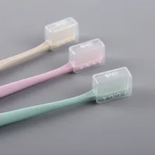 Дорожная зубная щетка экологически чистые тонкие мягкие волосы уход за полостью рта натуральная ручка зубная щетка пара красочное отбеливание щетины бамбук