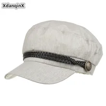 XdanqinX/ г. Новая Осенняя Женская кепка газетчика, элегантная однотонная винтажная шляпа, модные ретро шапки-береты, бейсболка, многоцветная