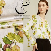 Tissus Au Metre Ткань Печатный чистый весной и летом блокбастер стрейч Атлас Qipao продукты ткани