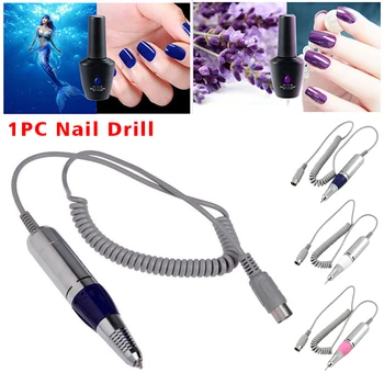 

Salon Manicure Pedicure Electric Nail Drill Metal Low Noise For 30000RPM Professional Polishing Handle Handpiece Durable