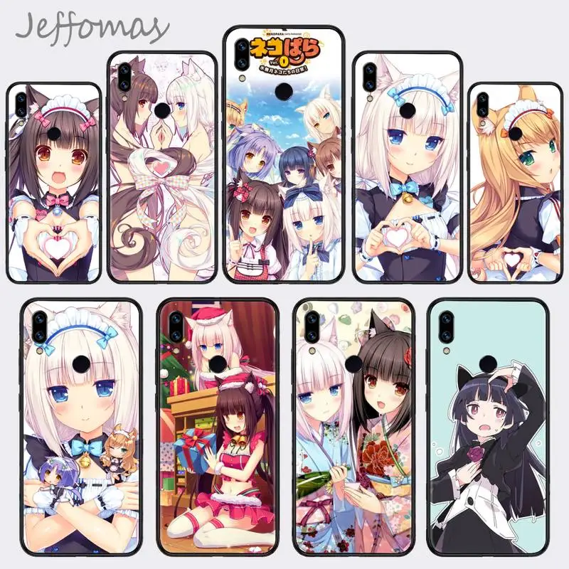 Nekopara Chocola Vanilla cat girl Phone Case For Xiaomi Redmi 7 8 9t a3 9se k20 mi8 max3 lite 9 note 9s 10 pro | Мобильные телефоны