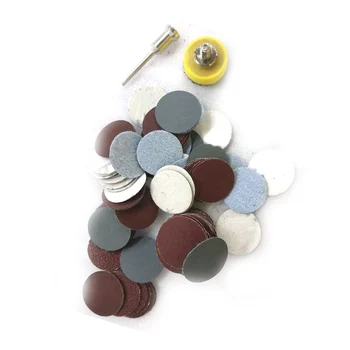 

100pcs 25mm Polishing Sander Backer Plate Napping Hook Loop Sanding Disc Pads