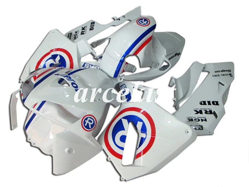 

4 Gifts New ABS Motorcycle Fairing Kit Fit for CBR600RR F5 2005 2006 05 06 cbr600 600RR bodywork set white blue