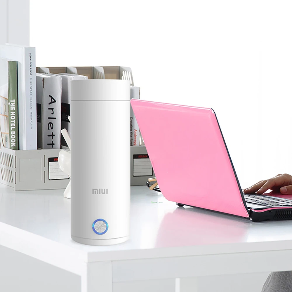 Xiaomi portable electric kettle 400ml rechargeable heating insulated coffee cup intelligent household outdoor hot kettle