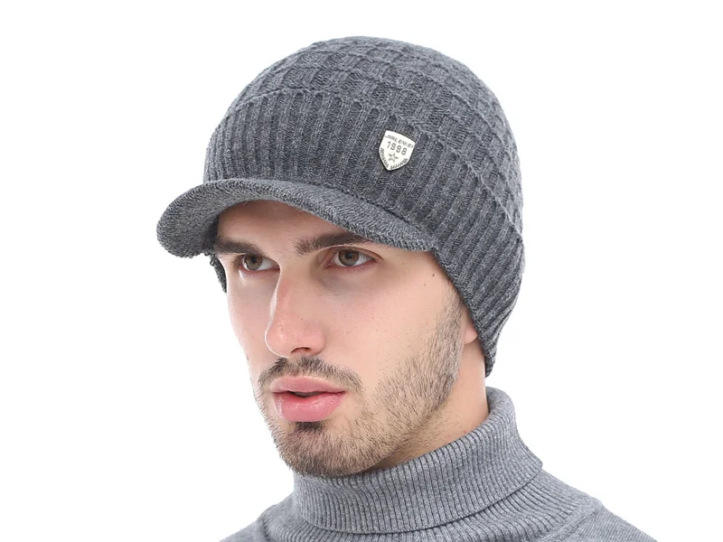 H564dbfed4f0648c88a50a3fd2f1c2bcci - Knitted Hat Pleated Cap