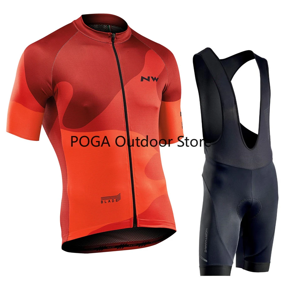 

Northwave 2020 Cycling Sets Professional NW Sportwear Motocross Racing Clothes Summer Quick Dry MTB Bike Jersey Set Short Sleeve