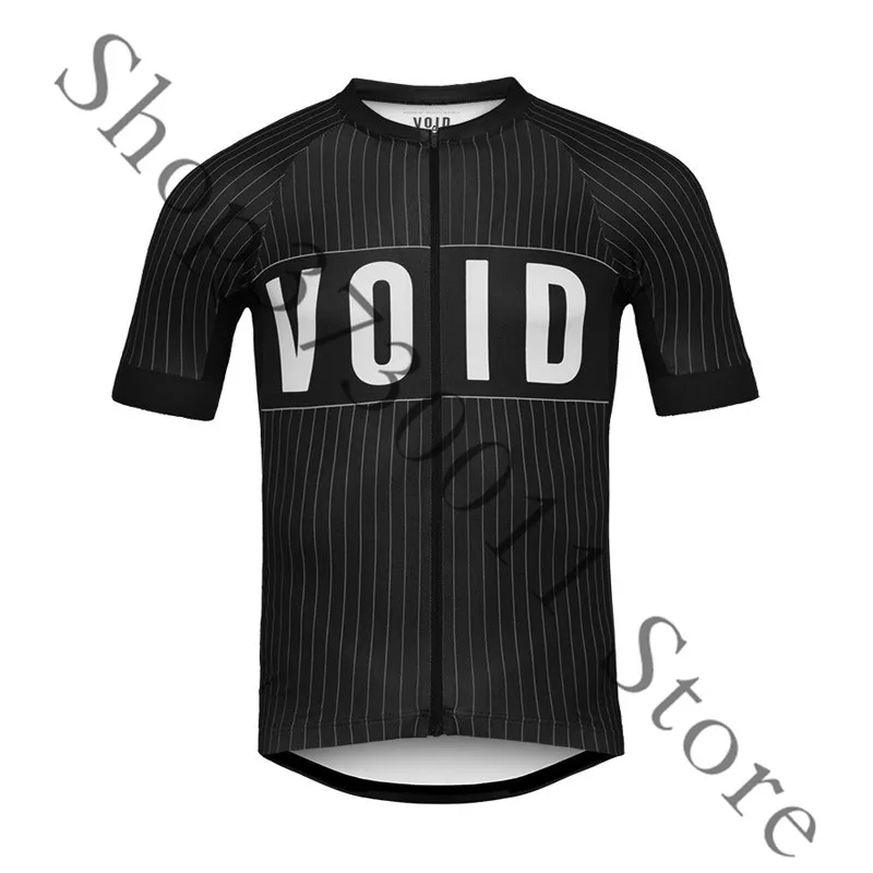 Maillot Ropa ciclismo Hombre VOID летняя одежда с коротким рукавом для велоспорта MTB Pro team велосипедная майка для гонок и горного велосипеда E3 - Цвет: Черный