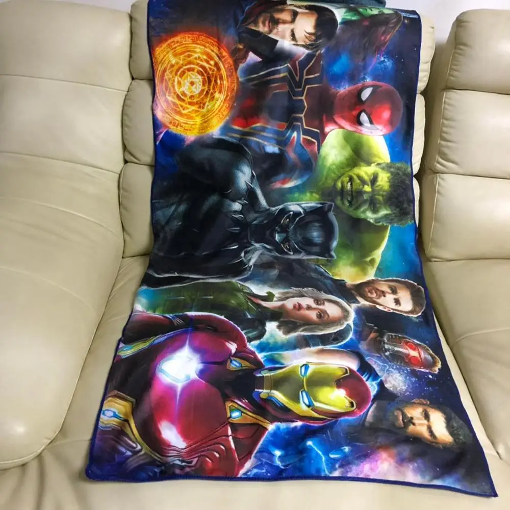 

Summer Bath Towel Beach Towel 60*120cm The Avengers Bath +Towel Adult Children Vacation Camping Swimming Thin blanket