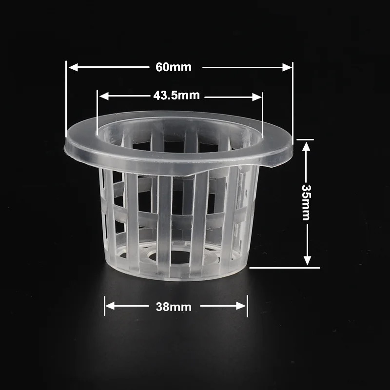 10pcs Hydroponic Basket Garden Vegetable Soilless Grow Net Pot Multi-Size Aeroponics Plastic Planting Mesh Pots 