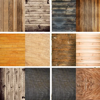 

Nitree Black Plank Wooden Floor Splice Stump Parquet Texture Stitching Photography Backdrop Photo Studio Props Background Vinyl