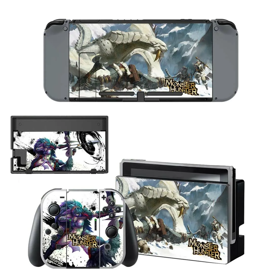 Наклейки для nintendo switch с кожицей Monster Hunter kingd Switch для консоли nintendo Switch Joy-con, наклейки для док-станции