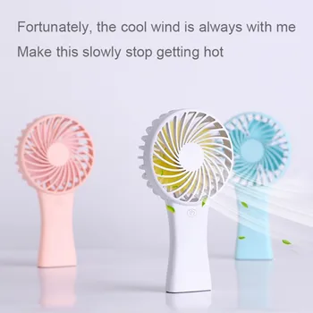 

2020 Portable Handheld Ventiladors Rechargeable Built-in Battery 1200mAH Handy Air Cooling Fan For Outdoor Home Nice