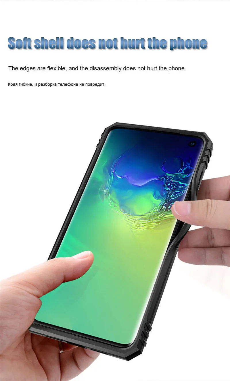 Противоударный чехол для мобильного телефона Чехлы для samsung Galaxy A60 A70 A80 A90 магнитный держатель для мобильного телефона Противоударная защитная задняя крышка для телефона повышенной прочности с протекторным рисунком и чехлы