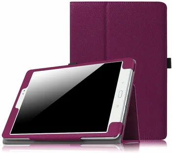 

2 Section Foldable Litchi Pattern Protective Case For Samsung Galaxy Tab A 9.7" T550 T555 SM T550 Flip Stand Leather Smart Cover