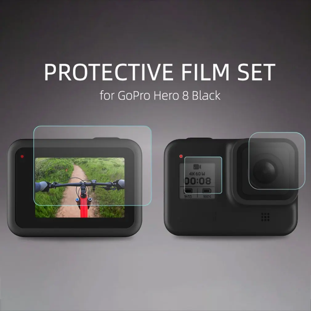 Закаленное стекло протектор экрана для Gopro Hero 8 Защитная пленка спортивная защита для экрана камеры пленка закаленное стекло
