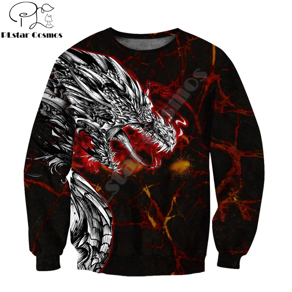 Рисунок 3 - Худи мужское с 3D принтом дракона и лавы