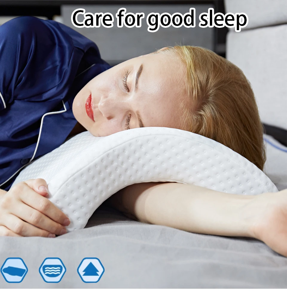 

Coodle Pillow Arch Pillow For Neck Memory Foam White Pillow Under The Knees PW47102